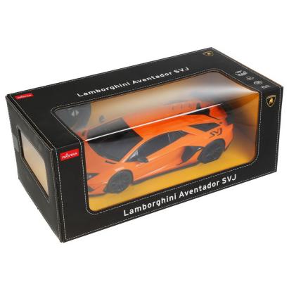 Masina cu telecomanda Lamborghini Aventador SVJ portocaliu, scara 1:14