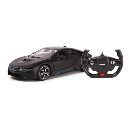 Masina cu telecomanda BMW i8 negru, scara 1:14, 2.4 GHz, Rastar