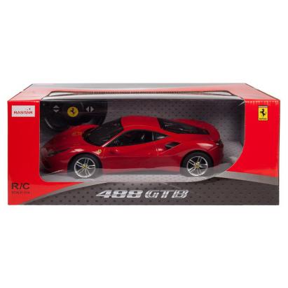 Masina cu telecomanda Ferrari 488 GTB, scara 1:14, rosu, Rastar