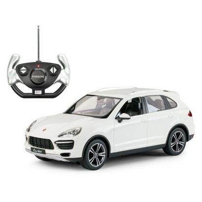Masina cu telecomanda Porsche Cayenne Turbo alba, scara 1:14
