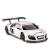 Mașinuță metalică Audi R8 argintie, scară 1:24, model Rastar