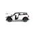 Macheta auto Mini Cooper alb din metal, scara 1:24, Rastar