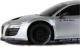 Mașină cu telecomandă Audi R8 LMS argintie, scara 1:24, Rastar