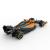 Mașinuță metalică McLaren F1 MCL36, scară 1:24, model Rastar