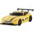 Masinuta Mercedes-Benz GT3 transformabila galbena, metalica, scara 1:32