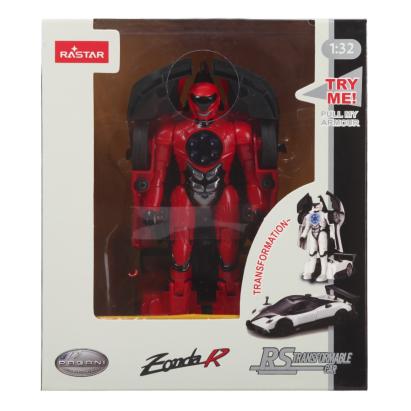 Masinuta metalica transformabila Pagani Zonda R rosie, scara 1:32