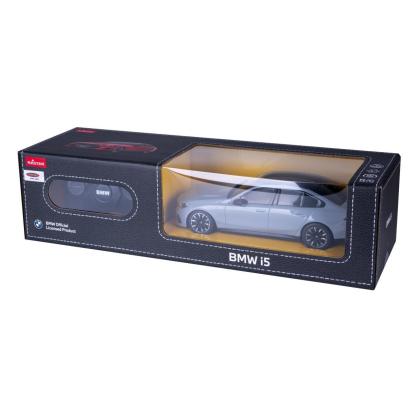 Mașină cu telecomandă BMW i5 gri, scara 1:24, licență oficială
