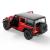 Mașinuță metalică Jeep Wrangler Rubicon 4xe roșie, scara 1:32