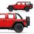 Mașinuță metalică Jeep Wrangler Rubicon 4xe roșie, scara 1:32