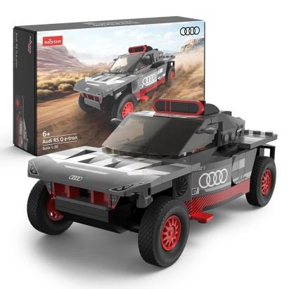 Mașinuță construibilă Audi RS Q e-tron Rastar, scara 1:30, 367 piese