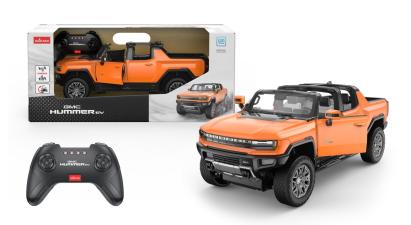 Masina cu telecomanda GMC Hummer EV portocaliu, scara 1:16, Rastar