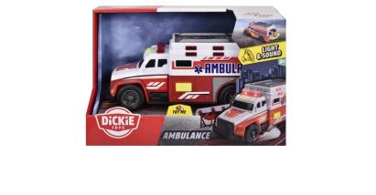 Ambulanță de jucărie Dickie Toys 15 cm cu lumini și sunete
