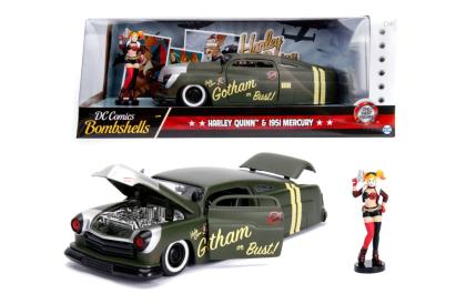 Masinuta metalica Harley Quinn DC Bombshells 1951 Mercury scara 1:24