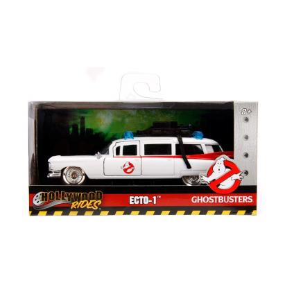 Masinuta metalica Ghostbusters Ecto-1, scara 1:32, alba