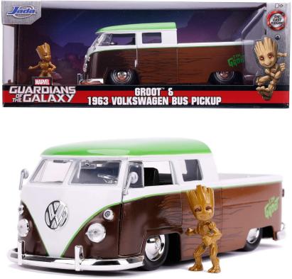 Masinuta metalica Groot Volkswagen Bus Pickup 1963, scara 1:24