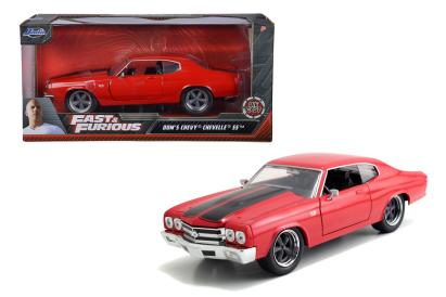 Mașinuță metalică Fast & Furious Chevy Chevelle 1970, scara 1:24