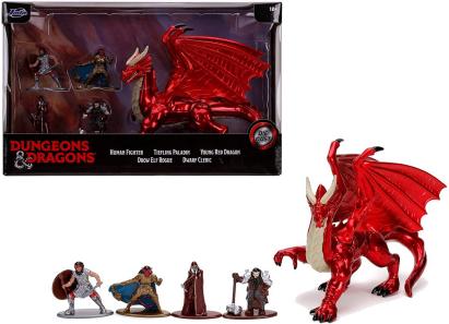 Set 5 figurine din metal Dungeons & Dragons, 4 cm, colectie fantasy