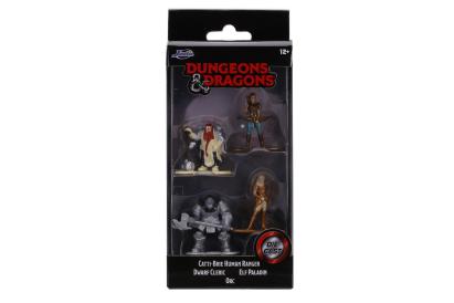 Set 4 nanofigurine Dungeons & Dragons din metal, 4 cm