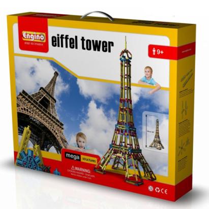 Set construcție Turnul Eiffel Engino, 1354 piese, 1,5 m, 9+