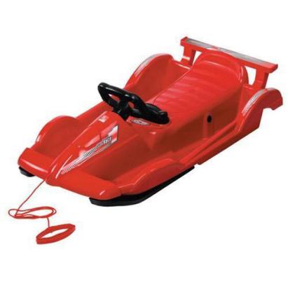 Sanie Alpen Gaudi Race roșie cu volan și frână din oțel