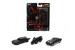 Set 3 vehicule nano Batman din metal, 4 cm, Batmobile Batcycle
