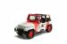 Mașinuță metalică Jurassic World Jeep Wrangler 1992, scara 1:24