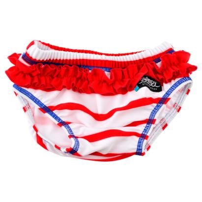 Slip de baie pentru bebelusi Swimpy SeaLife rosu, marimea M, 6-12 luni