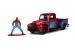 Set mașinuță metalică Ford Pick Up 1:32 cu figurină Spider-Man