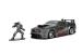 Masinuta metalica Ford Mustang 1:32 cu figurina War Machine