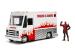 Set camion food truck Deadpool 1:24 cu figurină metalică