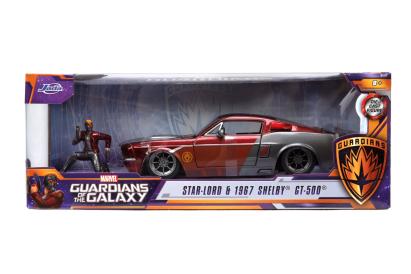 Masinuta Jada Ford Mustang 1967 Marvel cu Star-Lord, scara 1:24