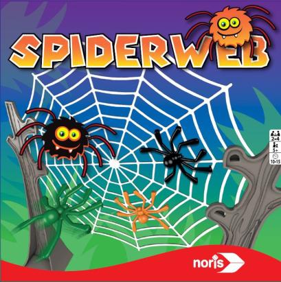 Joc Spider Web cu paianjeni saritori, indemanare si viteza, 2-4 jucatori