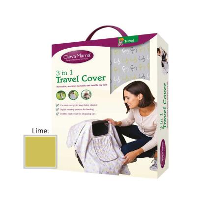 Husă de călătorie 3 în 1 pentru bebeluși, lime, Clevamama