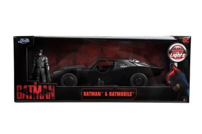 Masinuta RC Jada Batmobile Batman 2022, scara 1:18, cu lumini