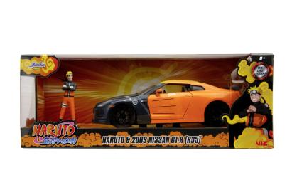 Mașinuță metalică Naruto Shippuden Nissan GT-R 2009, scara 1:24
