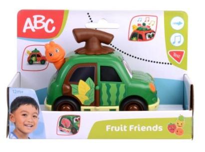 Mașinuță Pepene Fruit Friends ABC, muzicală, 12 cm, 1 an+