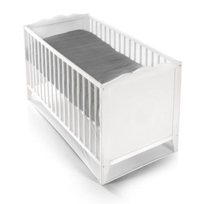 Plasă anti-insecte pentru pătuț copii REER, albă, 60x120/70x140 cm