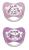 Set 2 suzete Family cu tetina din latex natural, forma anatomica, tetina ortodontica, cu inel, 0-6 luni, nip 31000