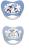 Set 2 suzete Family cu tetina din latex natural, forma anatomica, tetina ortodontica, cu inel, 0-6 luni, nip 31000