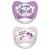 Set 2 suzete Family cu tetina din latex natural, forma anatomica, tetina ortodontica, cu inel, 5-18 luni, nip 31001