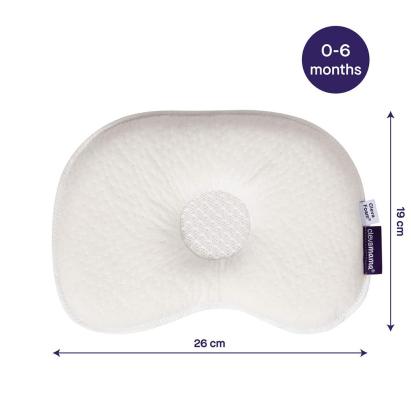 Perna antiplagiocefalie pentru bebelusi Clevamama cu ClevaFoam