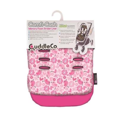 Saltea pentru cărucior CuddleCo Comfi-Cush Love Birds, reversibilă