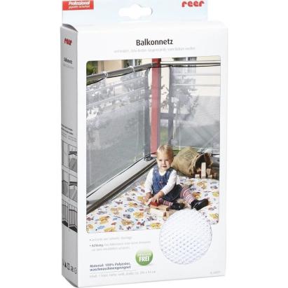 Plasa protectie pentru balcon si terasa Reer 294x94 cm, alba