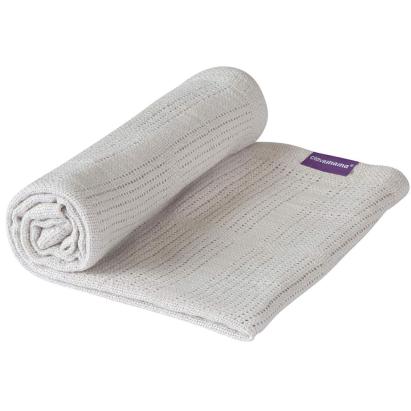 Păturică pentru bebeluși din bumbac organic 120x140 cm, gri, Clevamama