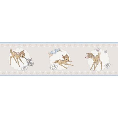 Bordura autoadeziva decorativa Bambi 5 m pentru perete, vinil