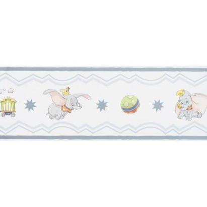 Bordură autoadezivă pentru perete Dumbo Disney, 5 m x 15,9 cm