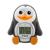 Termometru digital de baie si camera MyHappyPingu, cu ceas, Reer 24041