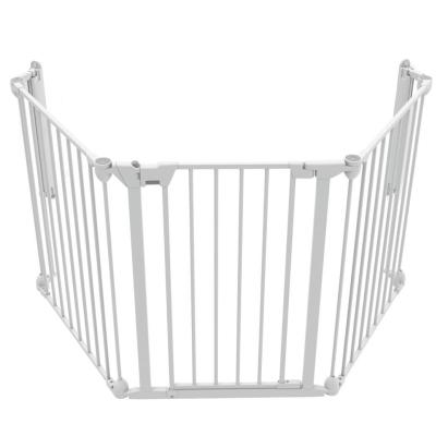 Tarc de siguranță modular pentru copii cu 3 panouri și ușă, alb, Noma