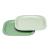 Set 2 farfurii intinse Eat Green pentru mancarea copiilor, din plastic bio, lavabile in masina de spalat vase, 4+ luni, nip 37068