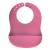 Bavetica din silicon pentru bebelusi, cu buzunar colector, roz, Reer